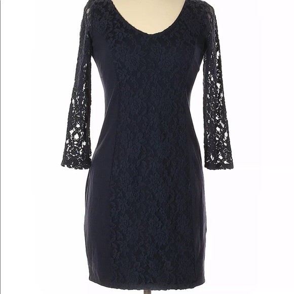 Abercrombie navy cocktail dress - Picture 1 of 2